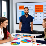 **

"Dynamic collaboration between a modern advertising agency team brainstorming creative campaign ideas with a brand representative, showcasing digital marketing strategies and data analysis. Vibrant, collaborative atmosphere."

**