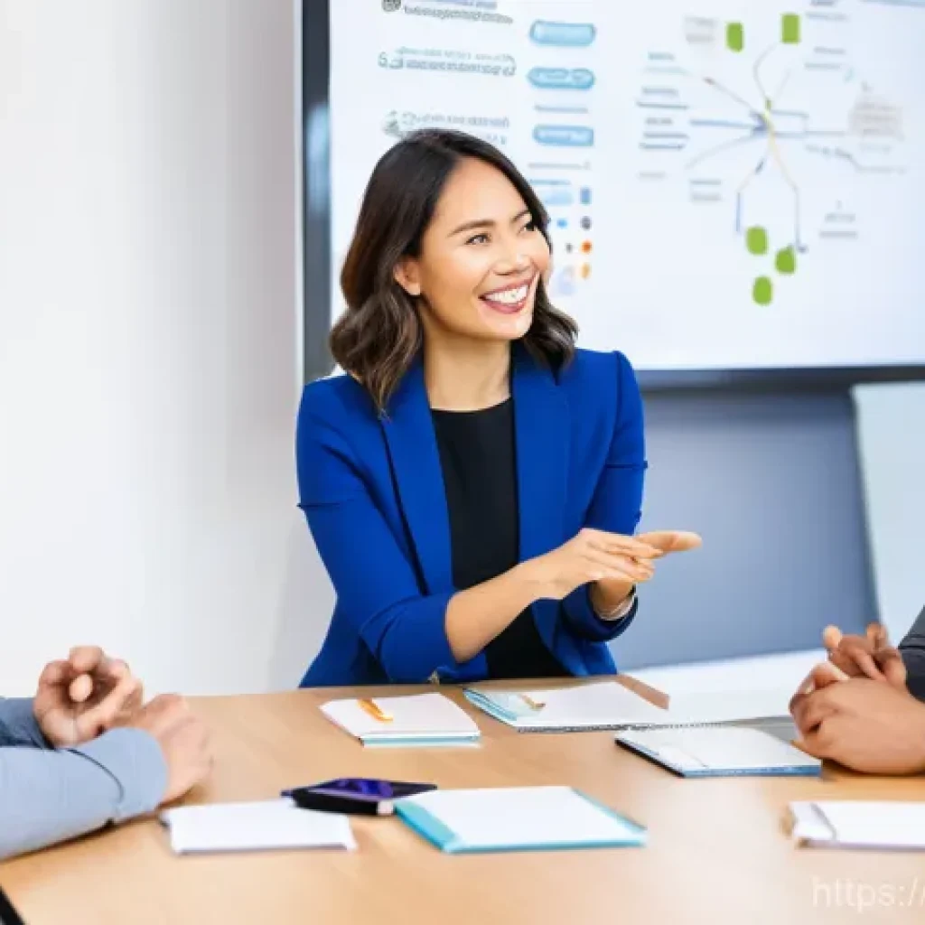 광고홍보사와 타겟 고객 정의 - **Audience Connection & Storytelling in a Collaborative Setting:**
A vibrant, medium shot image ...