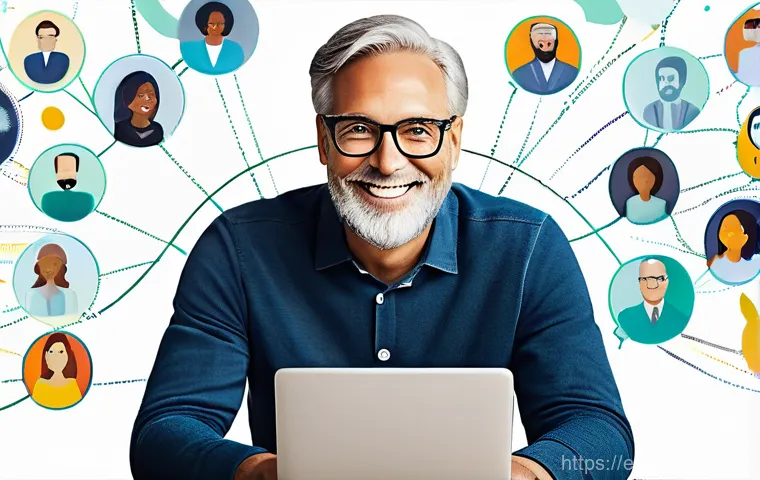 광고홍보사와 타겟 고객 정의 - **AI-Powered Personalization & Data Analysis:**
    A sophisticated, futuristic yet approachable ima...