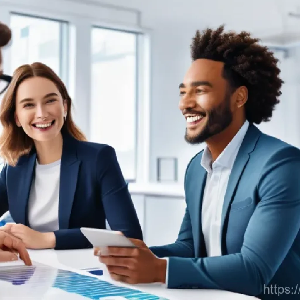 광고홍보사와 성공적인 광고 구성 요소 - A visually stunning and modern office environment, where a diverse team of marketing professionals (...